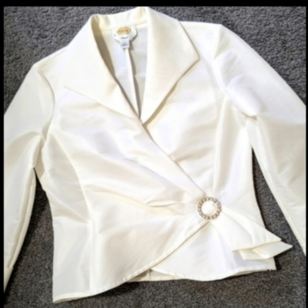 🍀 Talbots special occasion taffeta blouse